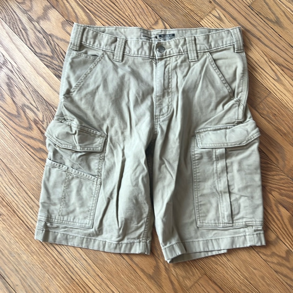 Carhartt Cargo Shorts Relaxed Fit Mens Size 32 Khaki